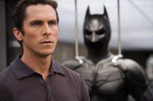 Christian Bale és a Batman jelmez